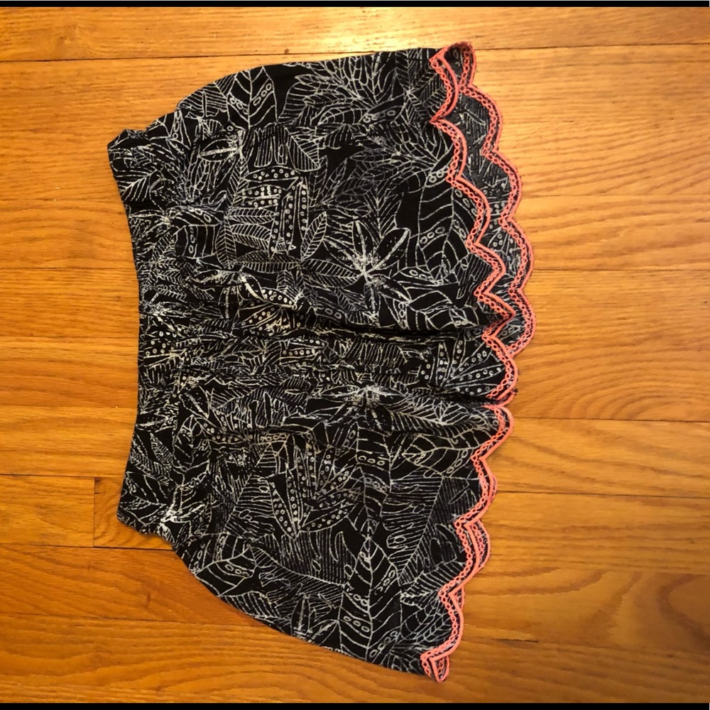 Black flowy shorts